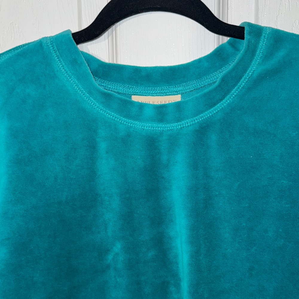 Appleseed's Vibrant Teal Crew Neck Sweater - Picture 3 of 3